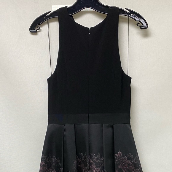 Adrianna Papell crossover halter Mikado long gown